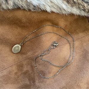 Avon Antique Gold Oval Locket Necklace